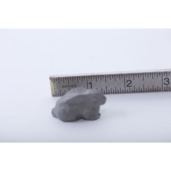 Laying Down, Loaf, Bunny, Pewter, Statue, Miniature, Game Piece, Statuette, Vint - Picture 3 of 3